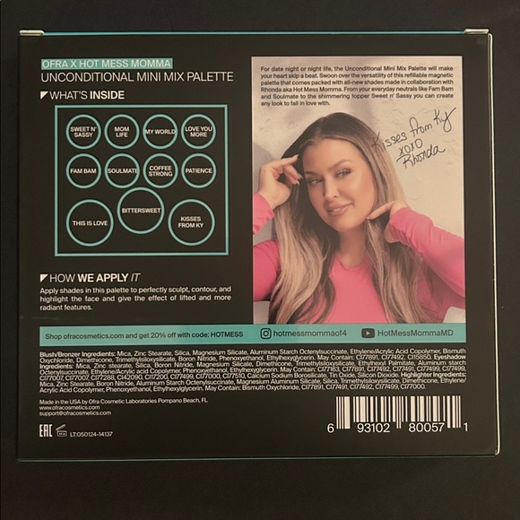 NEW OFRA Unconditional Mini Mix Palette x Hot Mess Momma Collaboration - Picture 2 of 8